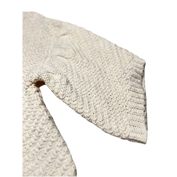 Moon River Cream Chunky Knit Dolman Flare Sleeve Relaxed Sweater Boho Women S‎ - Picture 5 of 11